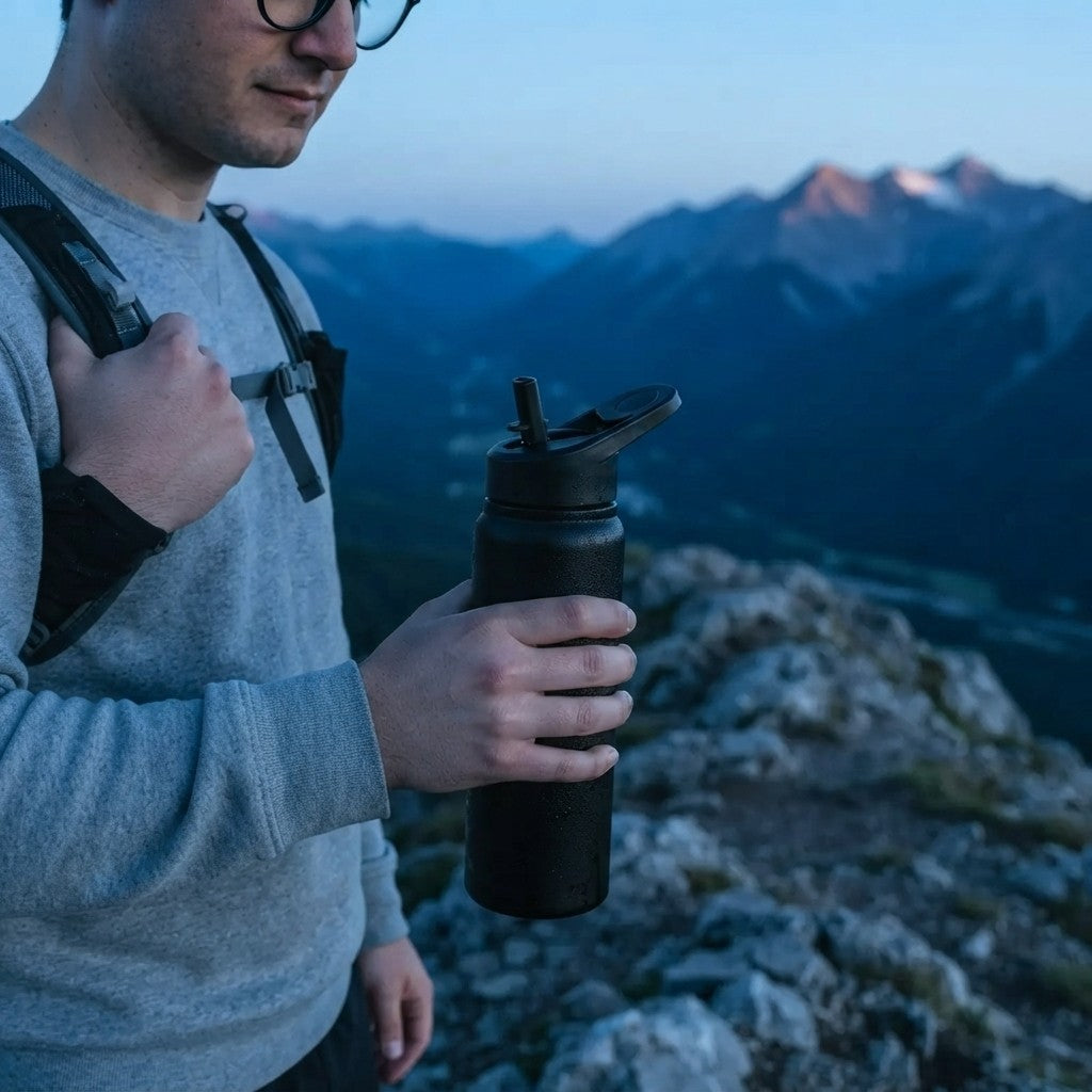 Portable Stainless Steel Sports Water Bottle